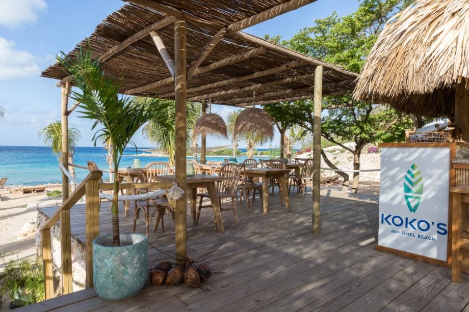 Restaurant bij Jan Thiel Beach op Curaçao