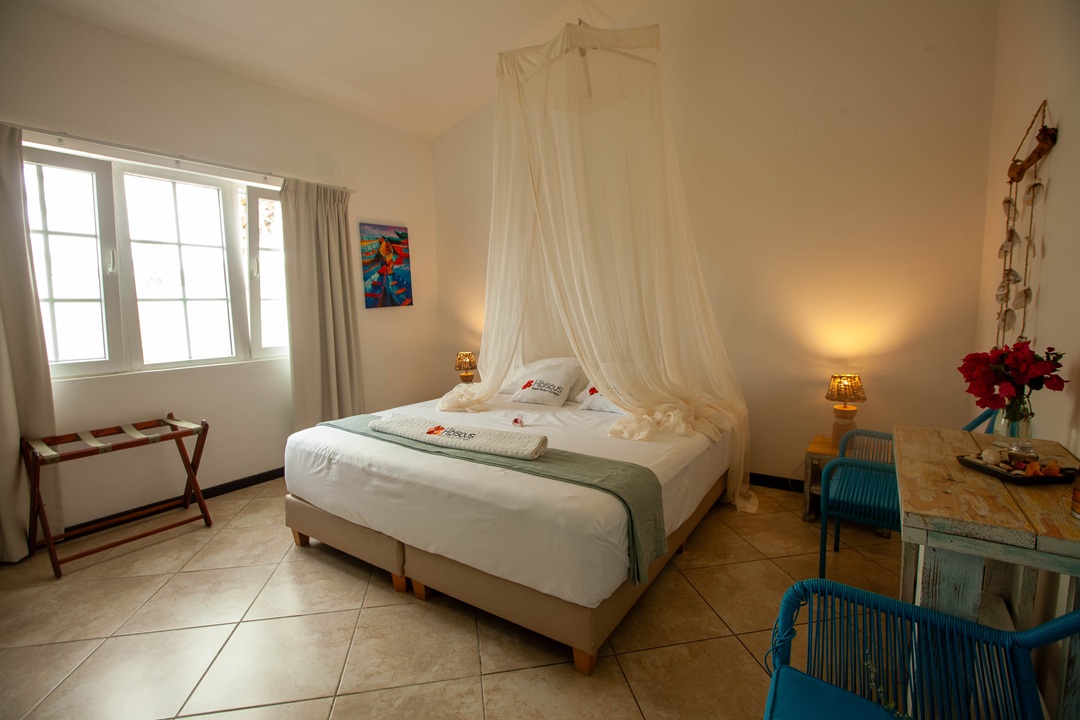 Kamer van Hibiscus Beach House, kleinschalige B&B in Jan Thiel op Curaçao