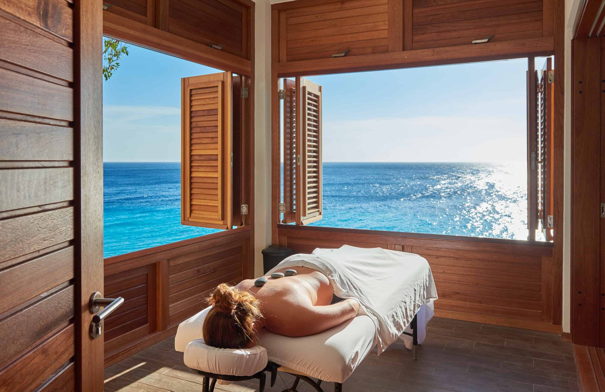 Massage- en spabehandeling op Curaçao