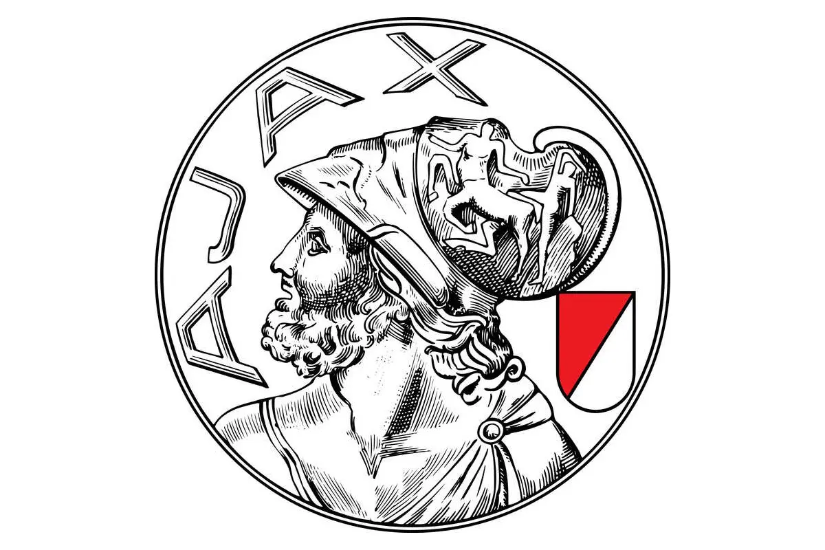 Logo van Ajax, de club waar Martin Terstall voetbalde